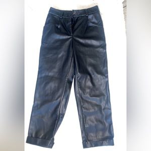 Women faux leather pants